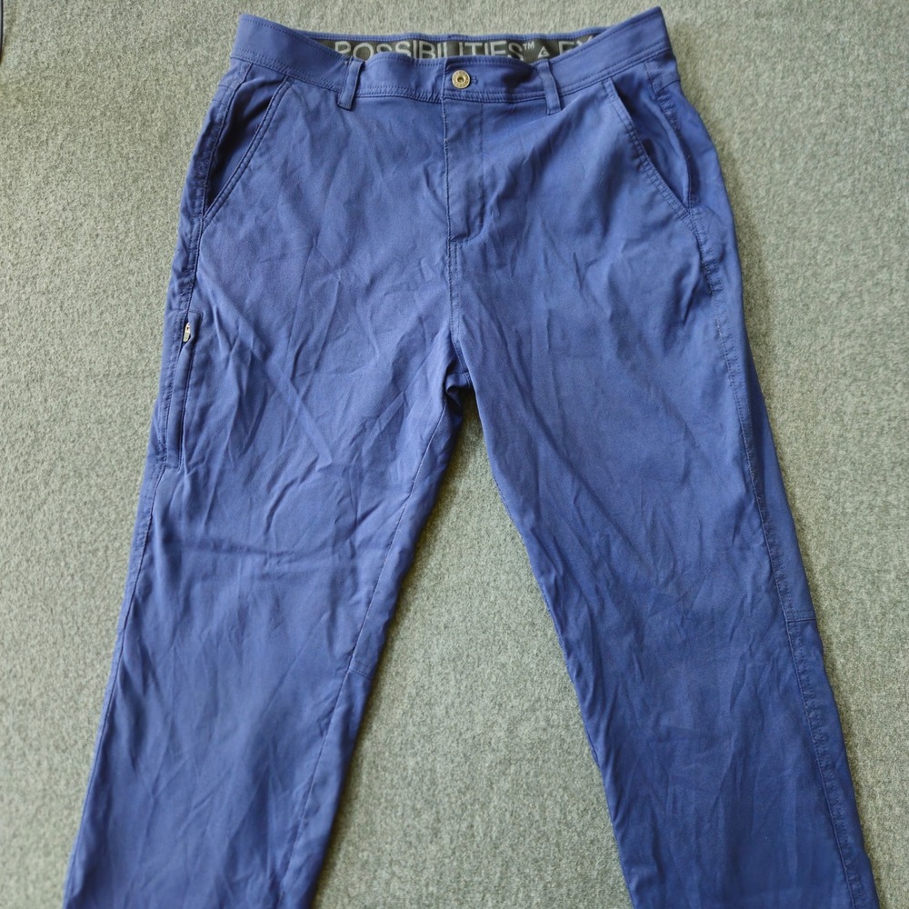 Gerry Mens Blue Outdoor Hiking Adventure Pants 34x32 Stretch Nylon 1426184